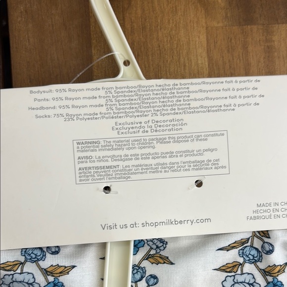 Milkberry Baby Floral Outfit Set - Picture 3 of 10